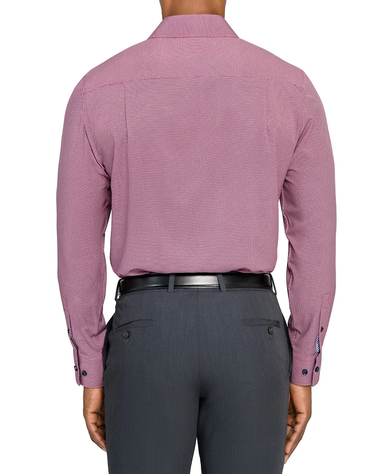 ConStruct Men's Plaid Long-Sleeve Dress Shirt