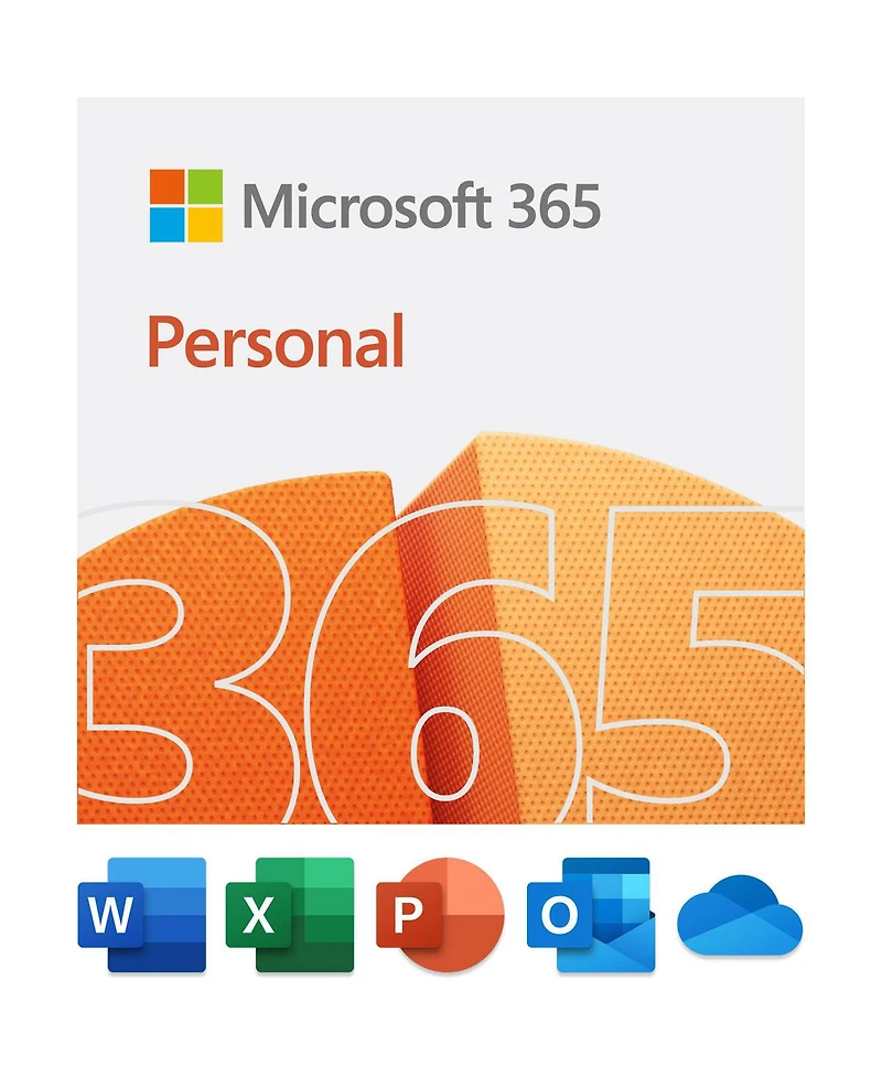 Microsoft 365 Personal 12 Month Subscription for Pc, Mac, iOS and Android, 1-User, Download