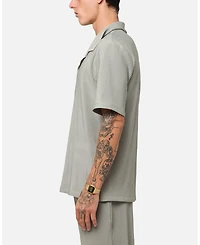 Xxiii Men's Pleated Button Up Shirt