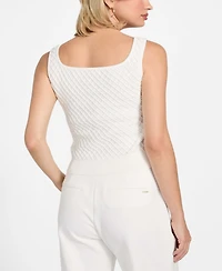 Guess Women's Sleeveless Lylah Tank Top Sweater
