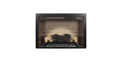 Flynama 28 inch Electric Fireplace Insert, multicolored flames