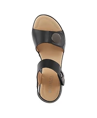 Patrizia Women's Dade Metallic Button Platform Sandals with Adjustable Straps