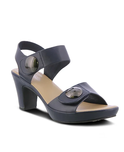 Patrizia Women's Dade Metallic Button Platform Sandals