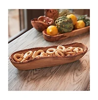 Verve Culture Olivewood Boat Shaped Bowl