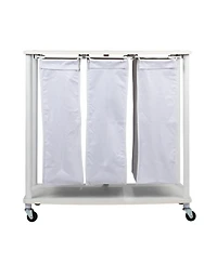 Household Essentials 3-Bag Laundry Sorter, White