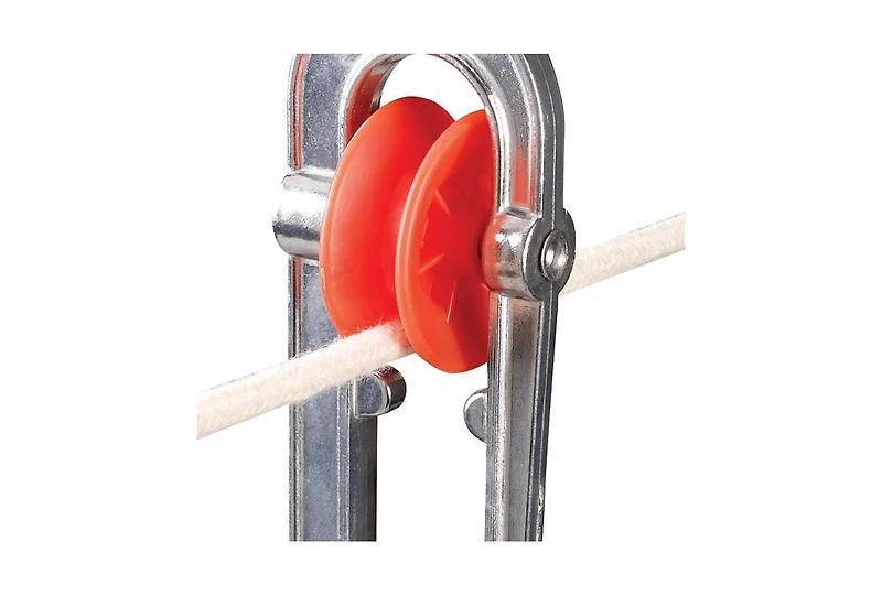 Household Essentials Metal Clothesline Spreader, Silver and Red