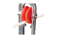 Household Essentials Metal Clothesline Spreader, Silver and Red