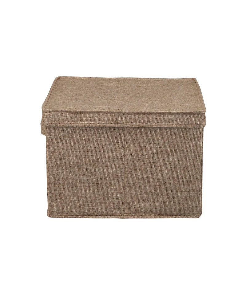 Household Essentials Square Storage Box With Lid, 15”x15”x10