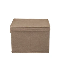 Household Essentials Square Storage Box With Lid, 15”x15”x10