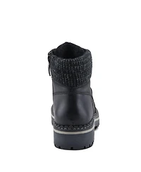 Patrizia Women's Hiker-Inspired Sweater Collar Lug Sole Boot