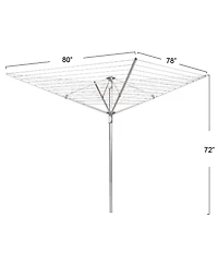 Household Essentials Umbrella Clothesline Dual Height Dryer, 192 Feet of Hanging Line