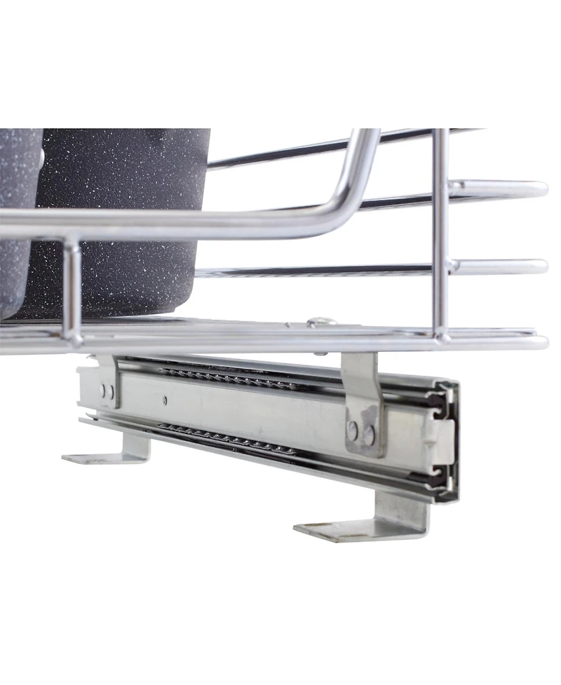 Household Essentials Glidez 14.5" W Chrome-Plated Steel Pull-Out Storage Organizer.