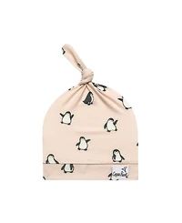 Copper Pearl Baby Boys and Girls Penguins Top Knot Hat