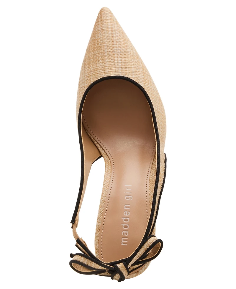 Madden Girl Women's Bizzy Slingback Bow Pumps