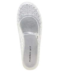 Madden Girl Women's Safron Caged Jelly Mary-Jane Slip-On Flats