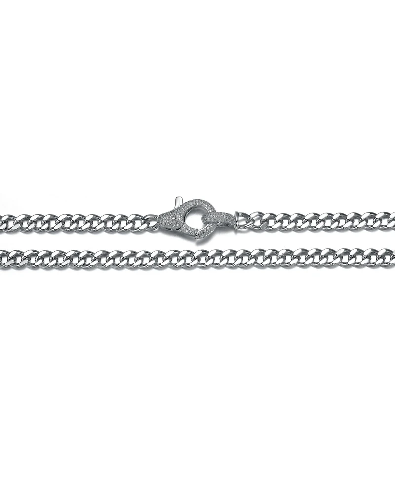 Stylish polished Curb Link Chain Necklace