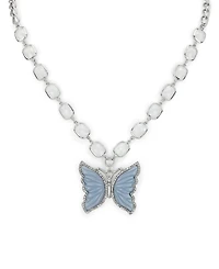 Patricia Nash Blue Butterfly Collection Pendant Necklace