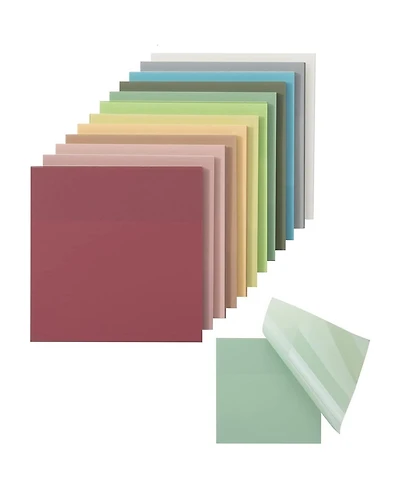Mr. Pen Sticky Notes, 3”x3”, 12 Pads, Transparent Sticky Notes,