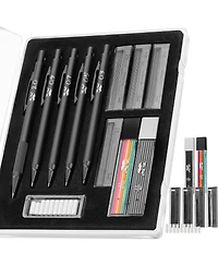 Mr. Pen Metal Mechanical Pencil Set with Lead and Eraser Refills, 5