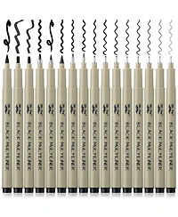 Mr. Pen Drawing Pen for Artists, 16 Pack, Black Multiliner, Artist