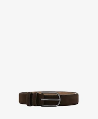 Mango Men's Suede Leather Belt
