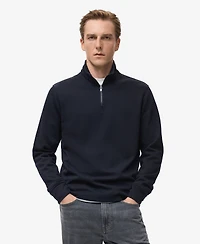 Mango Men's Regular-Fit Zip-Up Sweatshirt
