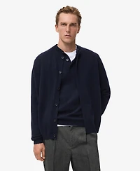 Mango Men's Extra-Fine Wool Buttons Cardigan