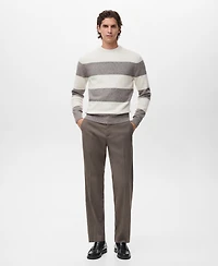 Mango Men's Wool-Blend Striped Sweater