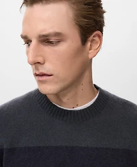 Mango Men's Wool-Blend Striped Sweater