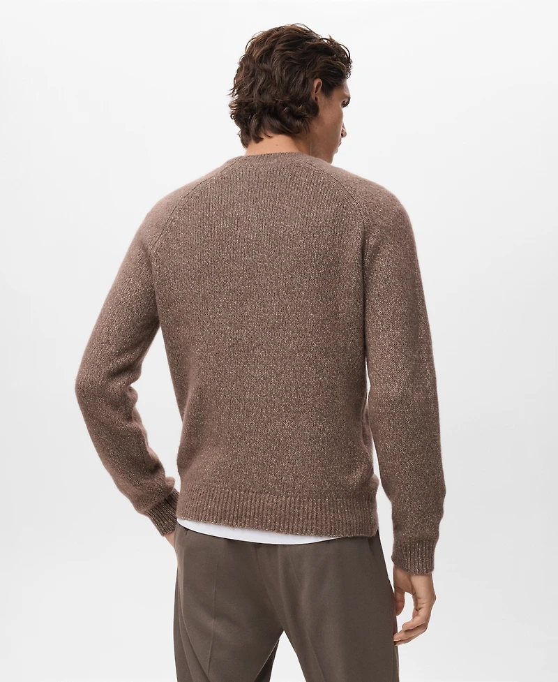 Mango Men's Fine-Knit Wool-Blend Sweater