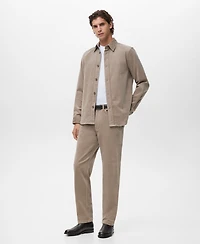 Mango Men's Corduroy Cotton Overshirt