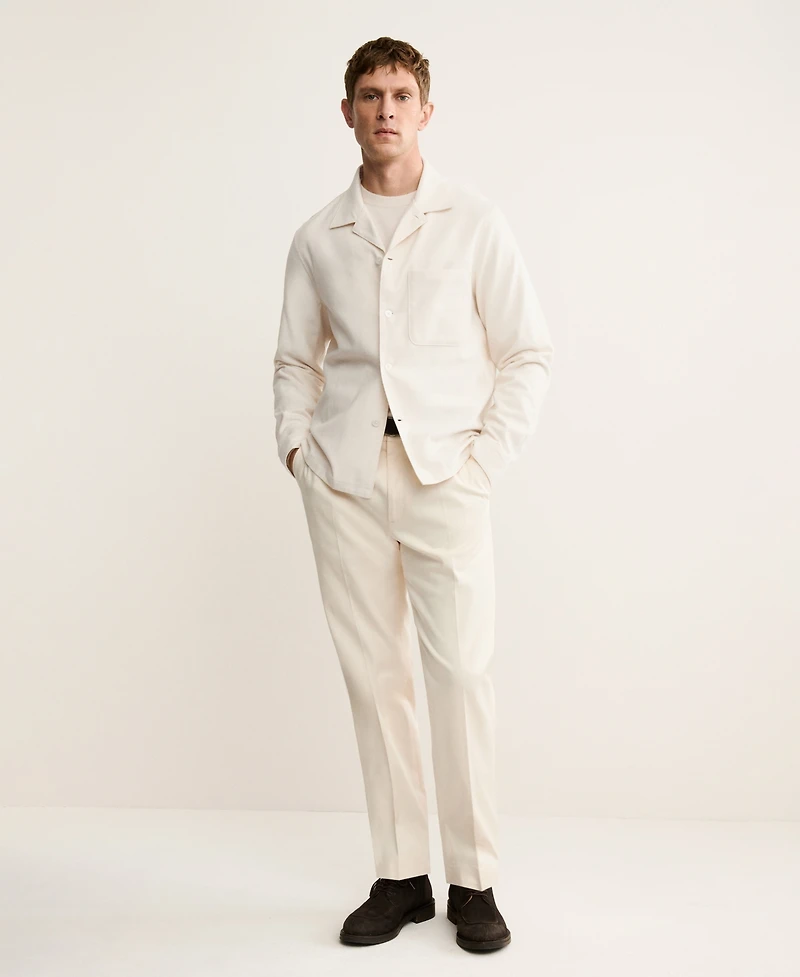 Mango Men's Cotton Regular Fit Pocket Shirt