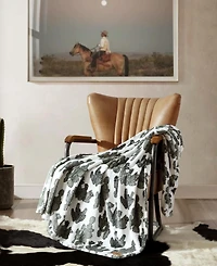 Wrangler Printed Ultra Soft Plush Fleece Throw, 50" x 70"