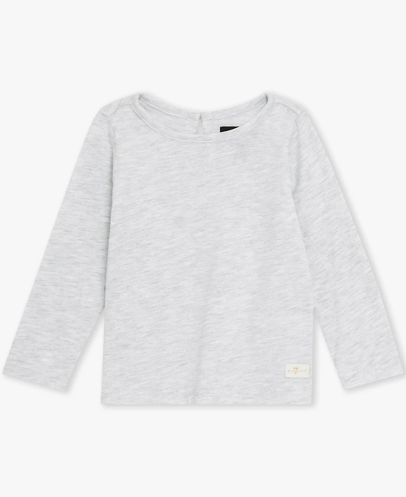 7 For All Mankind Baby Girls' Long-Sleeve Top, Coat and Denim Jeans, 3-Piece Set