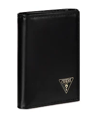Guess Men's Extra Capacity Trifold Leather Wallet