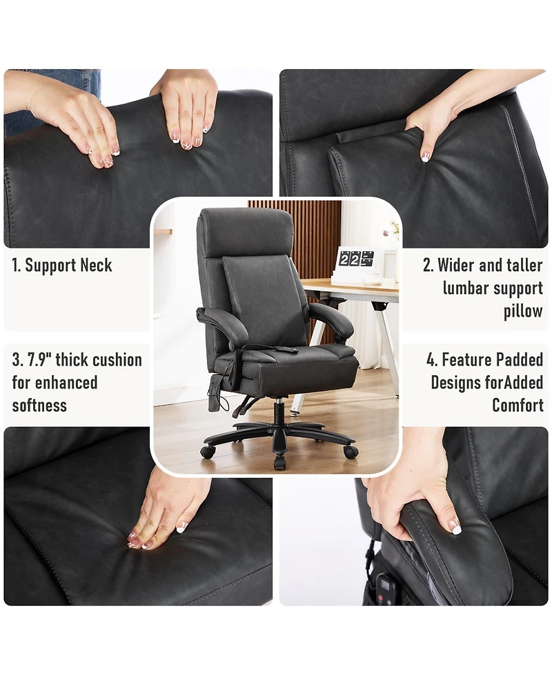 Dyhome Kitchen Chairs Mid-Century Modern Dining Chairs Set of 4, Kitchen Dining Room Chairs