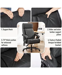 Dyhome Kitchen Chairs Mid-Century Modern Dining Chairs Set of 4, Kitchen Dining Room Chairs