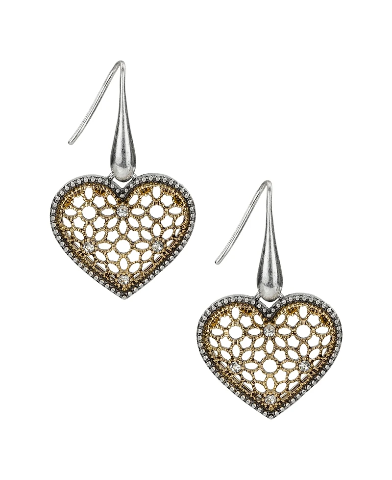 Patricia Nash Heart Drop Earrings