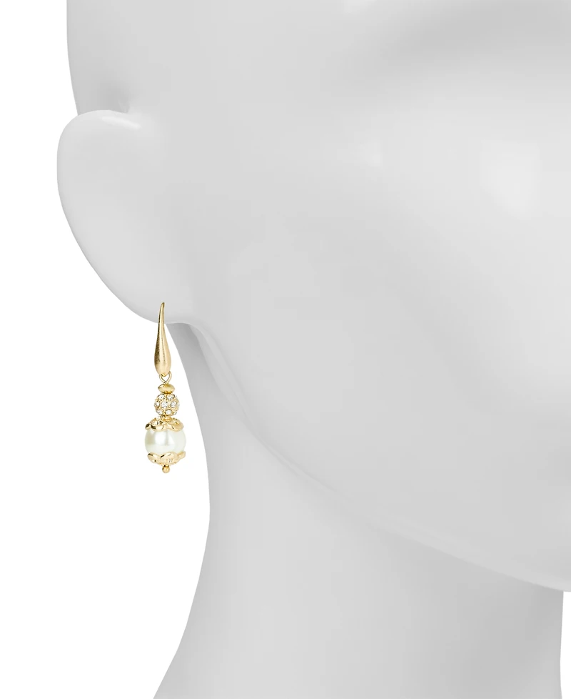 Patricia Nash Wire Drop Cultivated Pearl Earrings