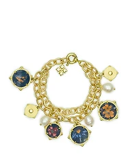 Patricia Nash Gold Plated Double Chain Bracelet