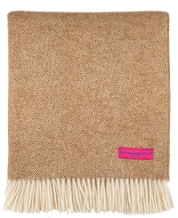 Southampton Home Shetland Lambswool Herringbone Throw, 55" x 72"