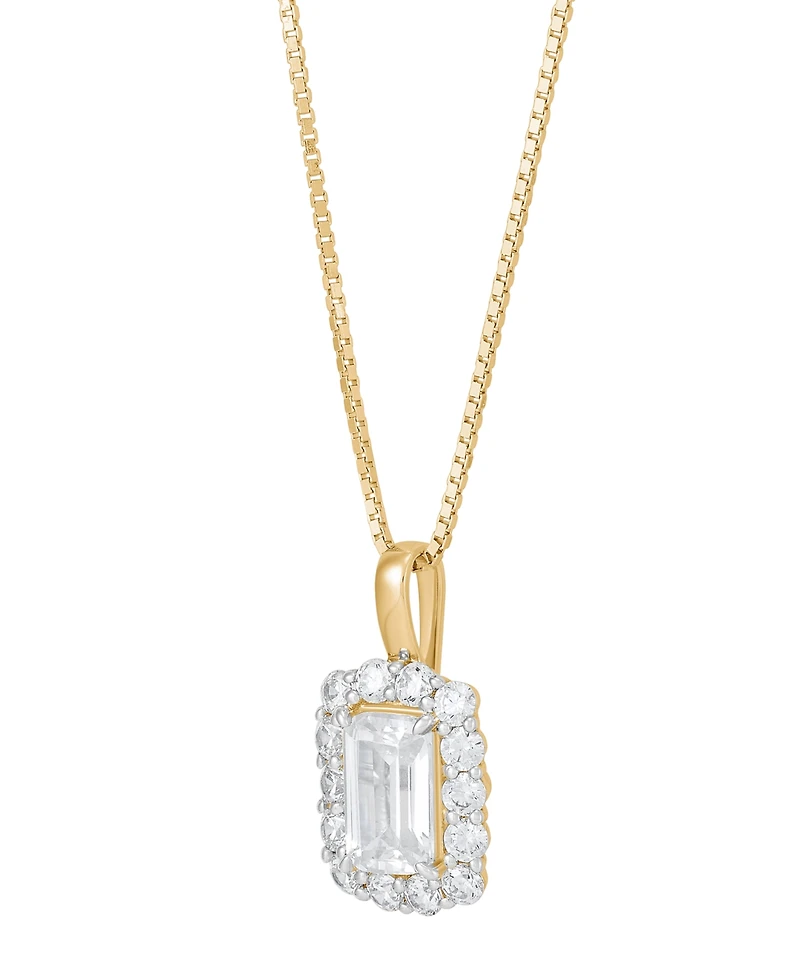 Grown With Love Certified Lab Diamond Pendant Necklace (1-1/2 ct. t.w.) 14K White Gold