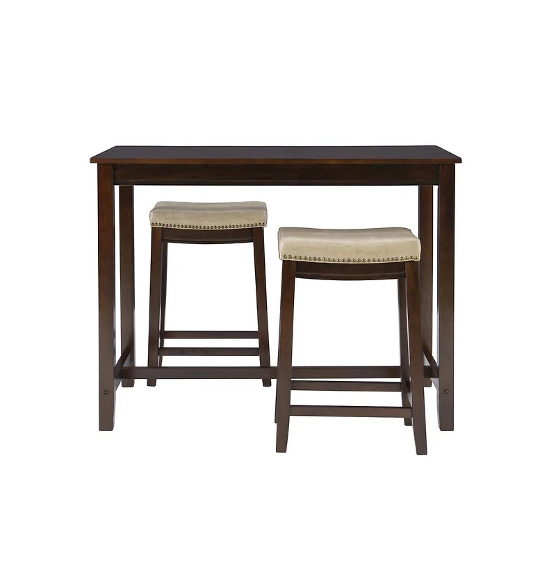 Linon Claridge 3Pc Counter Set