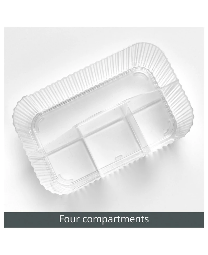 mDesign Plastic Shower Caddy Storage Organizer Basket with Handle