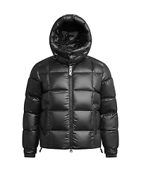 JACK1T Men's Ez Boxed Hooded Racer Puffer Jacket