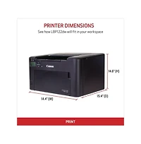 Canon imageCLASS LBP122dw Wireless Duplex Monochrome Laser Printer, Black