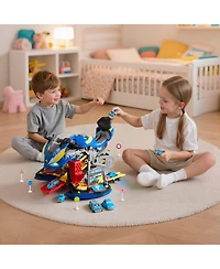 Mecale Motorcycle Engine Toy, 25 Pcs Mechanic Toy with Lights & Sounds, Removable Parts, Simulated Riding, Workshop Toy