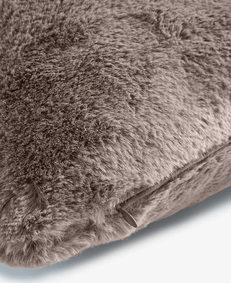 Hotel Collection Rabbit Faux-Fur Decorative Pillow, 20" x
