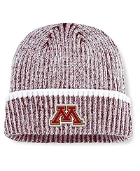 Men's Maroon/White Minnesota Golden Gophers Haze Cuffed Knit Hat