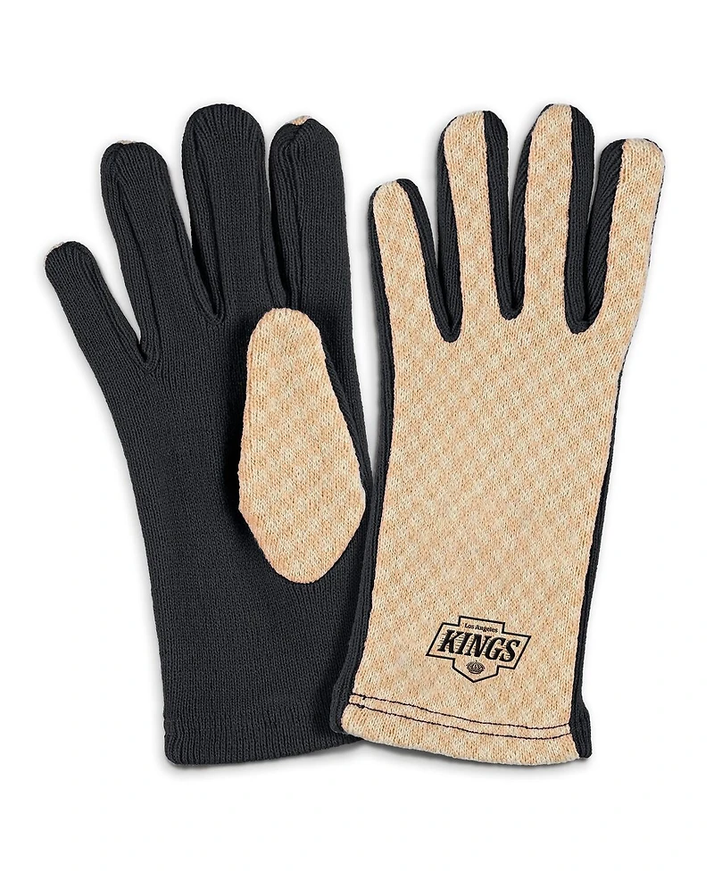Wear by Erin Andrews Women's Los Angeles Kings Tonal Microcheck Scarf Glove Set